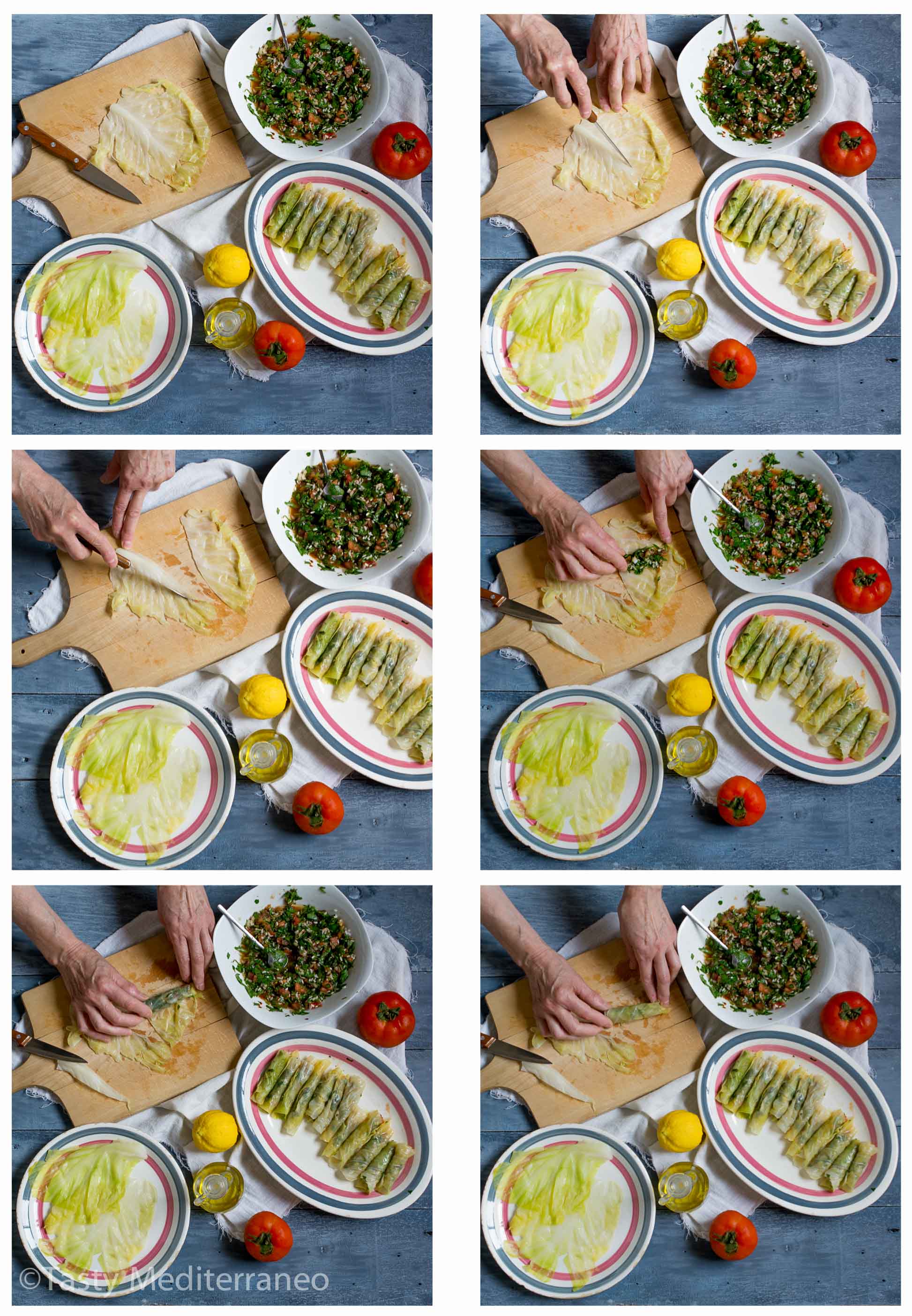 Hojas de col rellenas a la libanesa – receta vegana – Tasty Mediterraneo
